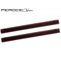 FIAT 500 Door Sills by Feroce - Carbon Fiber - Red Candy